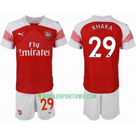 Koszulka Arsenal XHAKA 29 Dziecięcy Domowe Stroje Piłkarskie 2018/19 Krótki Rękaw